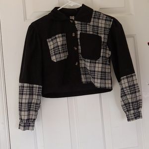 Black and cream shirt from SHEIN size is 150